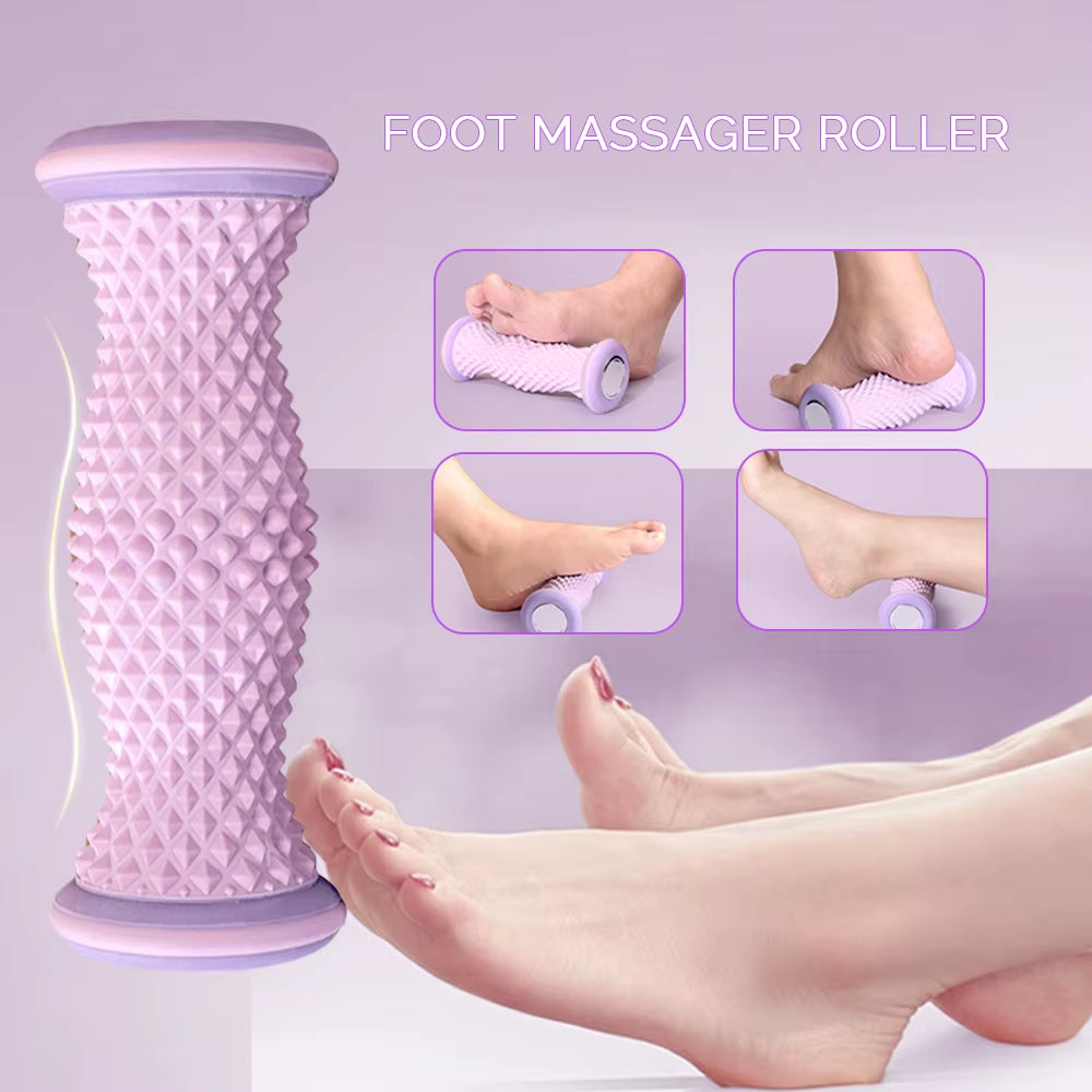 image Foot Massage Roller Foot Roller Foot Massager Plantar Acupressure Relaxation Feet Shiatsu Massager Calf Shaping Massage Tools
