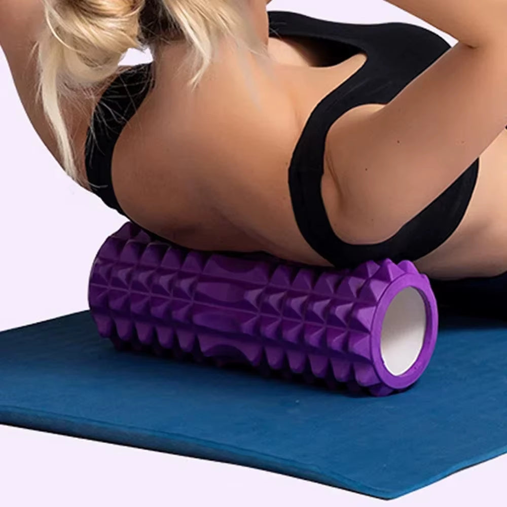 image Hollow Foam Massage Roller - Yoga Fitness Column for Muscle Relaxation & Exercise Support, Training Companion