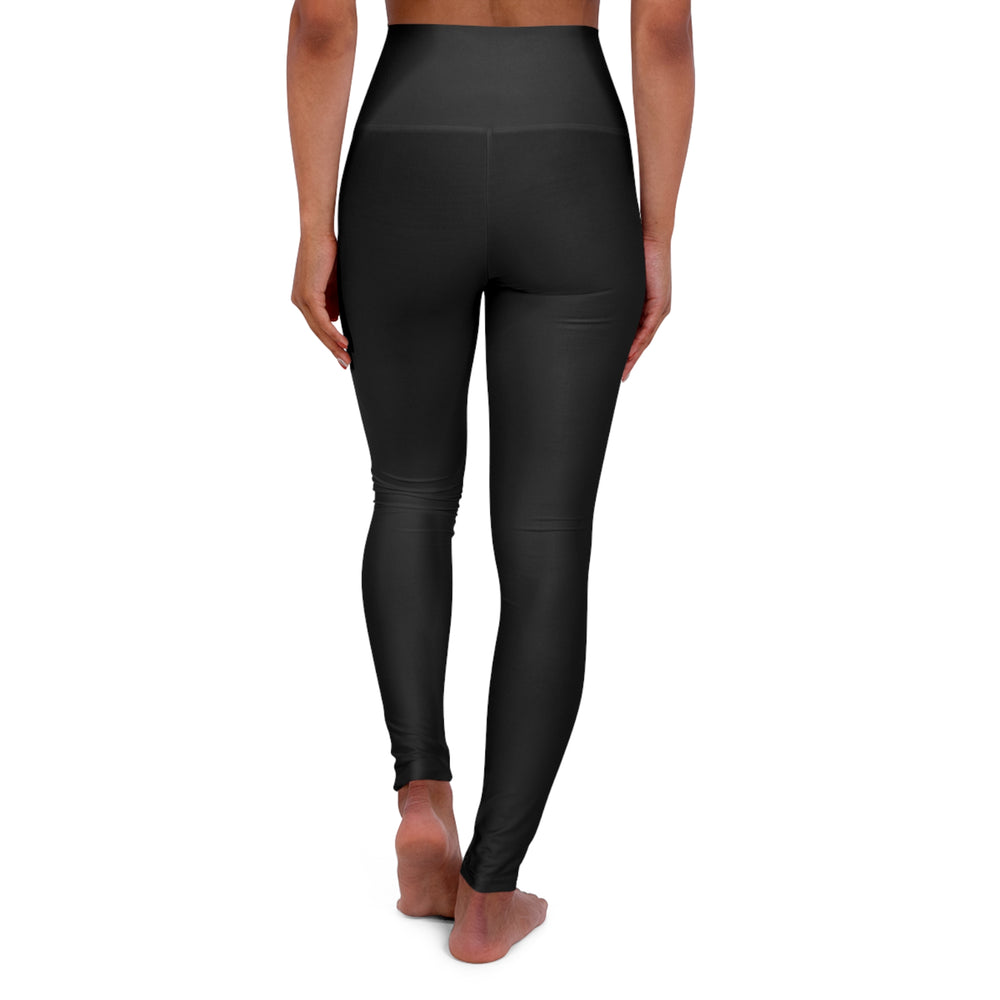 High-Waist Yoga Leggings — "Wired Mind, Warrior Heart" Motivational Fitness Tights