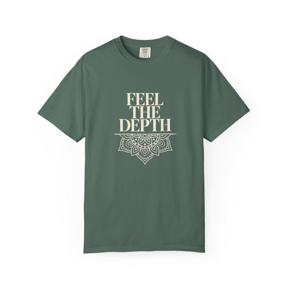 Feel The Depth T-Shirt — Mandala Graphic Spiritual Yoga Tee