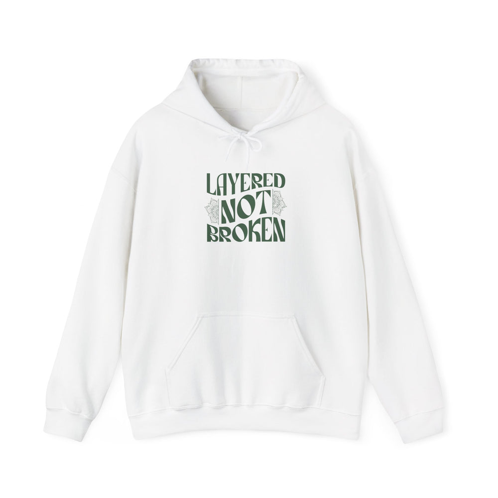 Layered not Broken Unisex Heavy Blend™ Hooded Sweatshirt
