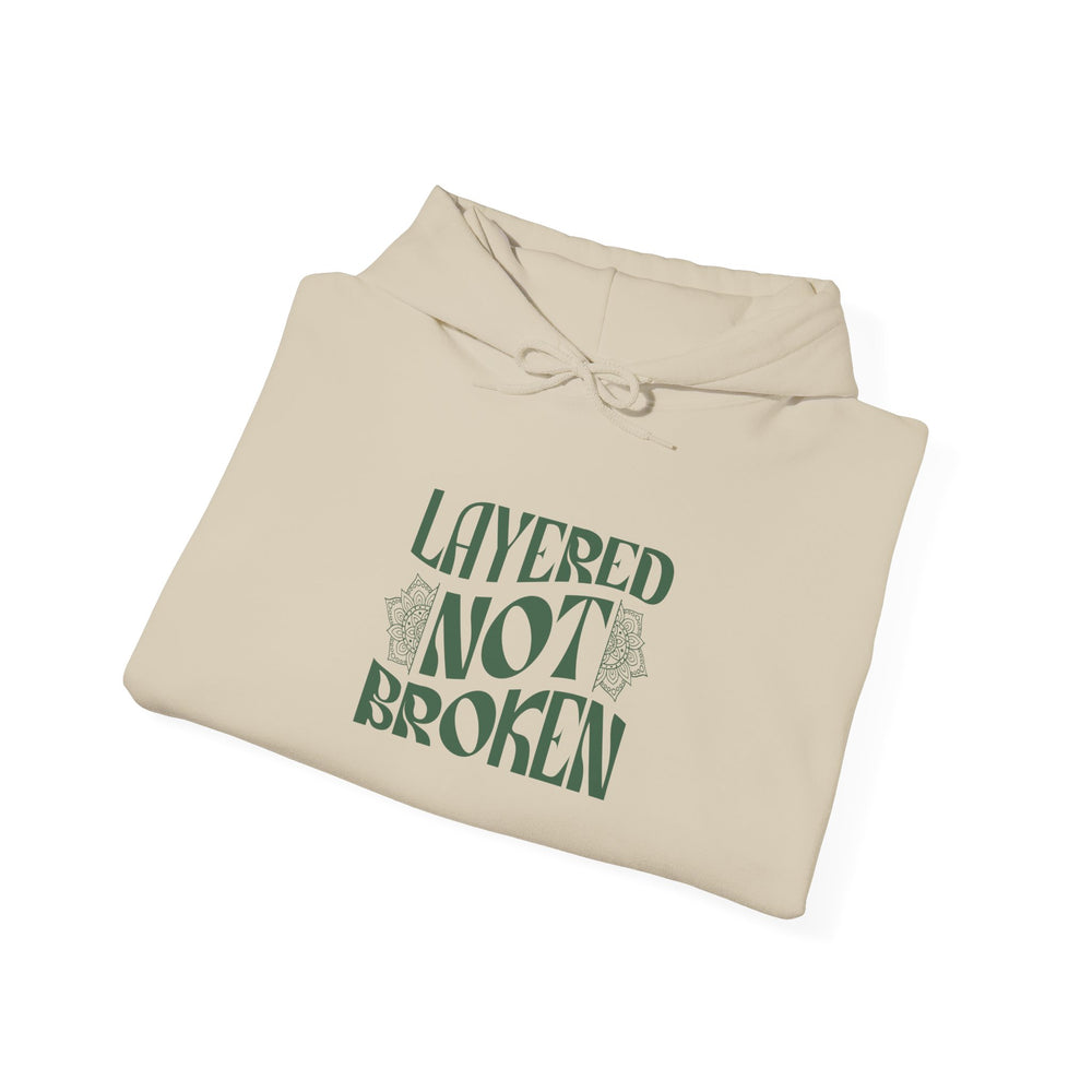 Layered not Broken Unisex Heavy Blend™ Hooded Sweatshirt