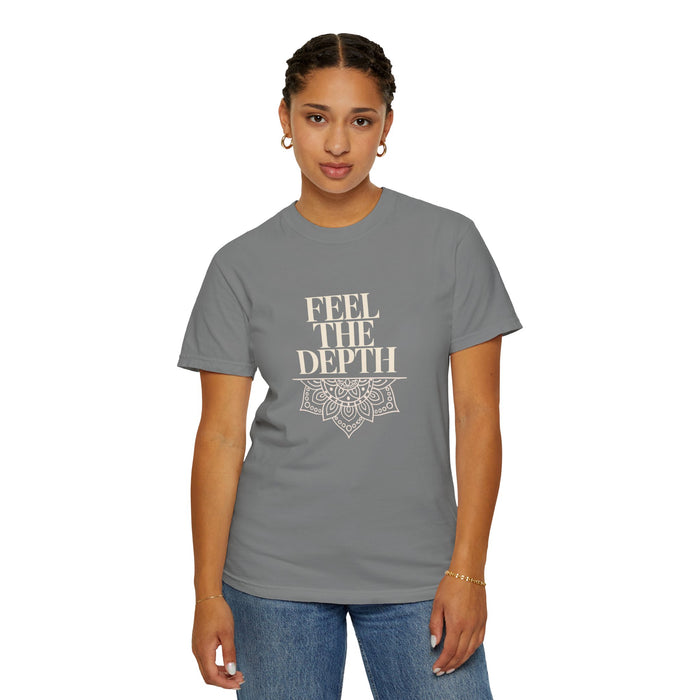Feel The Depth T-Shirt — Mandala Graphic Spiritual Yoga Tee