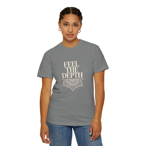Feel The Depth T-Shirt — Mandala Graphic Spiritual Yoga Tee