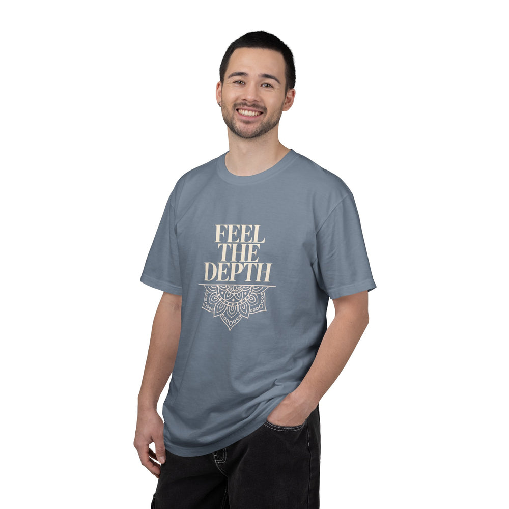 Feel The Depth T-Shirt — Mandala Graphic Spiritual Yoga Tee