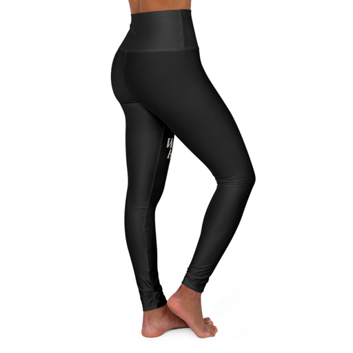 High-Waist Yoga Leggings — "Wired Mind, Warrior Heart" Motivational Fitness Tights