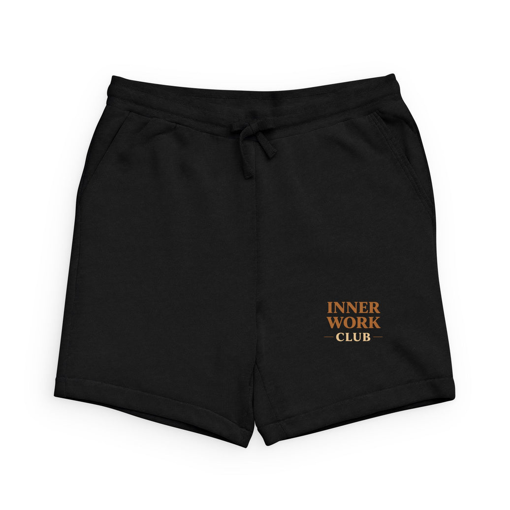Inner Work Club Sweatshorts — Black Cozy Lounge Shorts