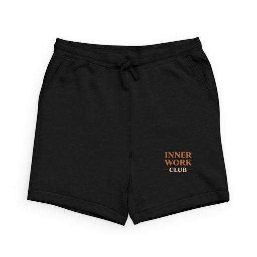 Inner Work Club Sweatshorts — Black Cozy Lounge Shorts