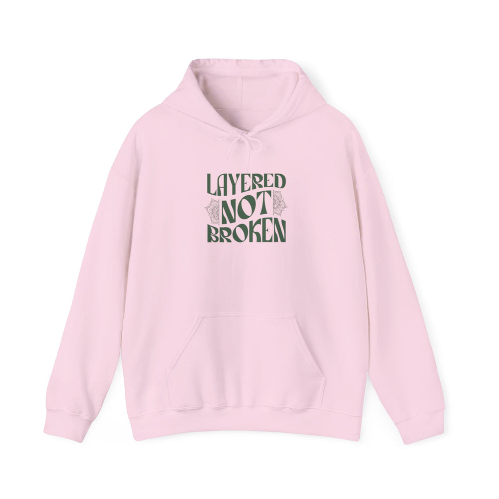 Layered not Broken Unisex Heavy Blend™ Hooded Sweatshirt