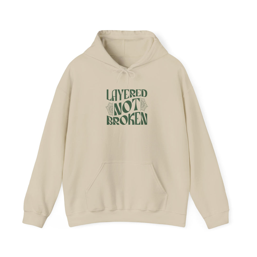 Layered not Broken Unisex Heavy Blend™ Hooded Sweatshirt