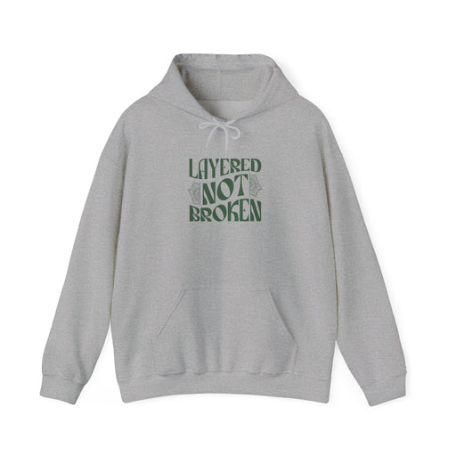 Layered not Broken Unisex Heavy Blend™ Hooded Sweatshirt