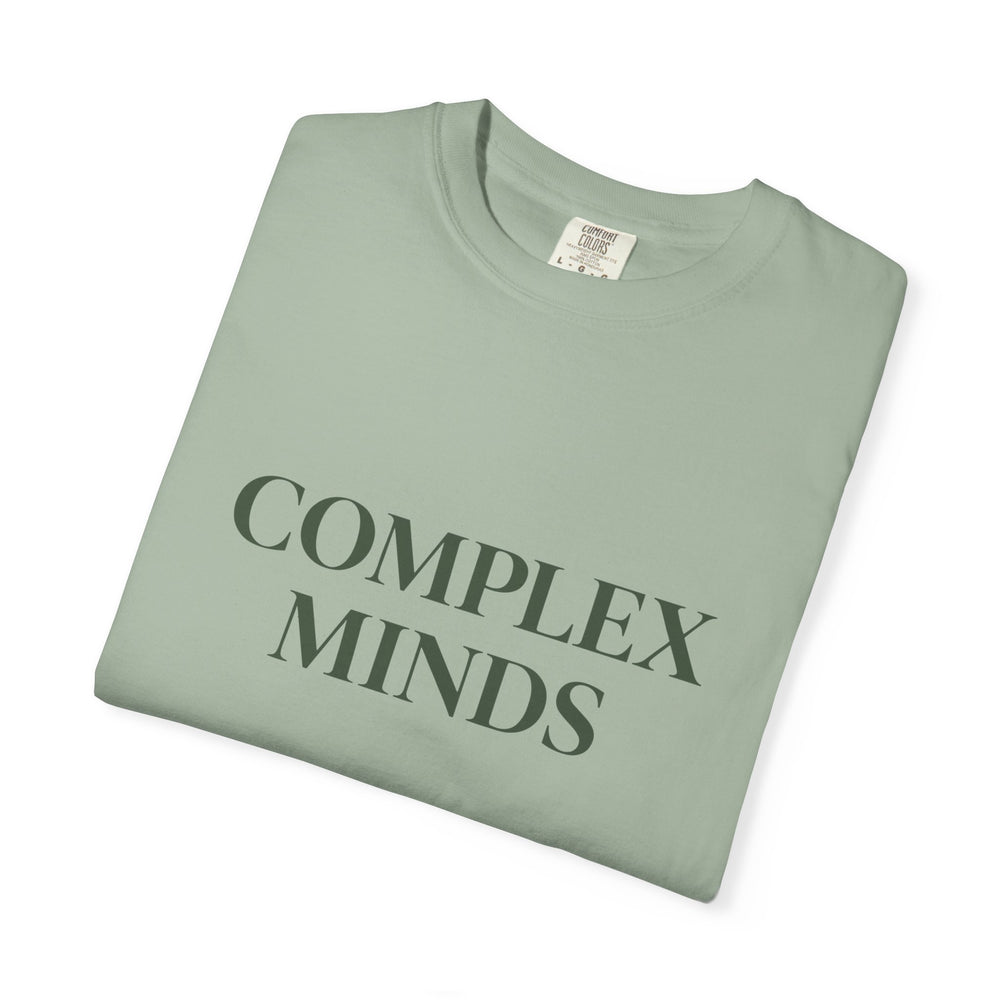 T-Shirt — "Complex Minds" Minimalist Graphic Tee