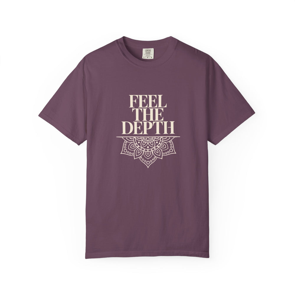 Feel The Depth T-Shirt — Mandala Graphic Spiritual Yoga Tee