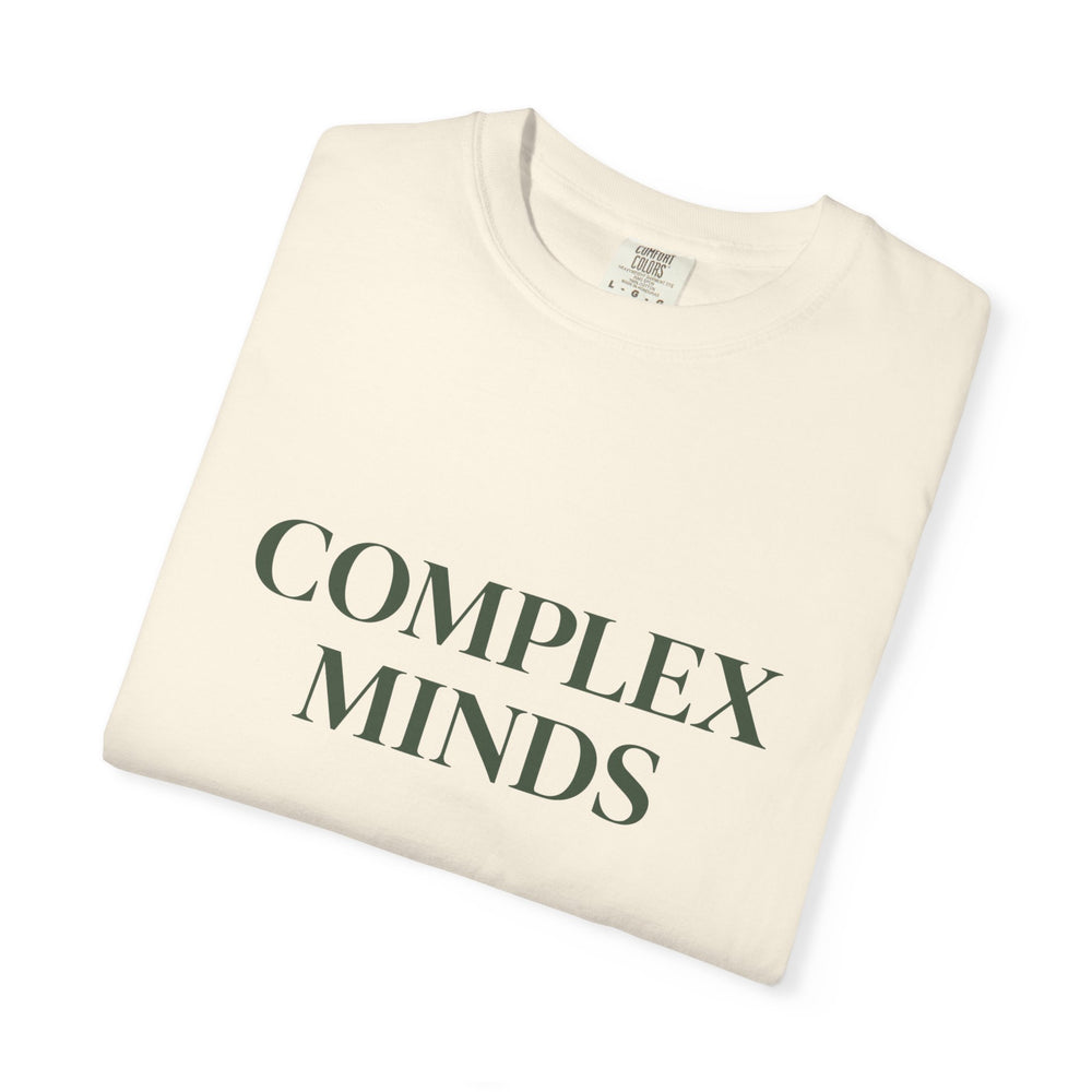 T-Shirt — "Complex Minds" Minimalist Graphic Tee
