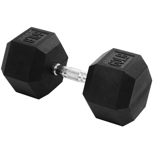 Signature Fitness Hex Dumbbells Non-Slip Free Gym Workout Equipment Set