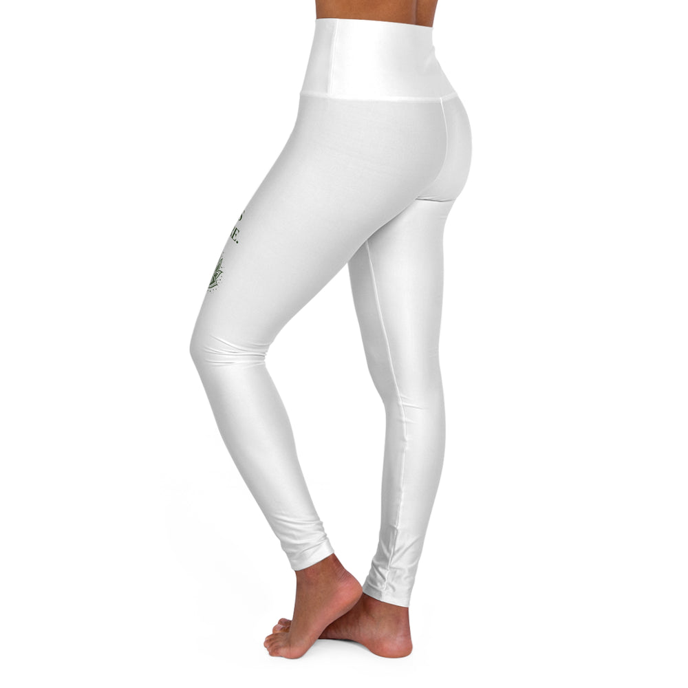 High-Waisted Yoga Leggings — "Fear Fuels My Fire" Lotus Activewear