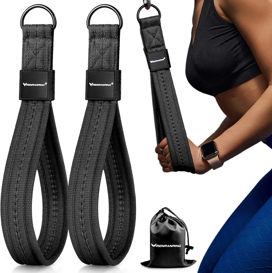 Tricep Rope Cable Attachment Handles for Gym 13Inch Exercise Handles Black