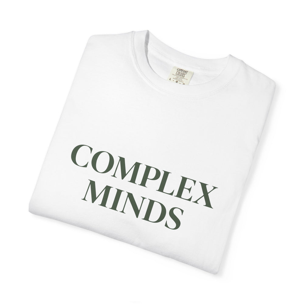 T-Shirt — "Complex Minds" Minimalist Graphic Tee