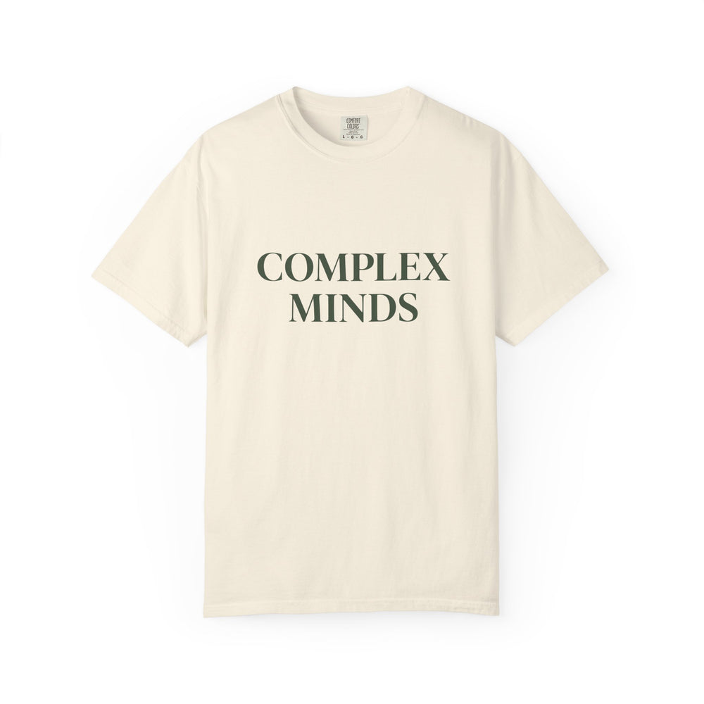 T-Shirt — "Complex Minds" Minimalist Graphic Tee