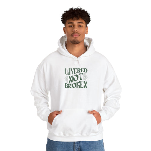 Layered not Broken Unisex Heavy Blend™ Hooded Sweatshirt