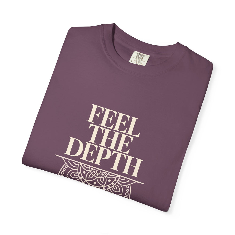 Feel The Depth T-Shirt — Mandala Graphic Spiritual Yoga Tee