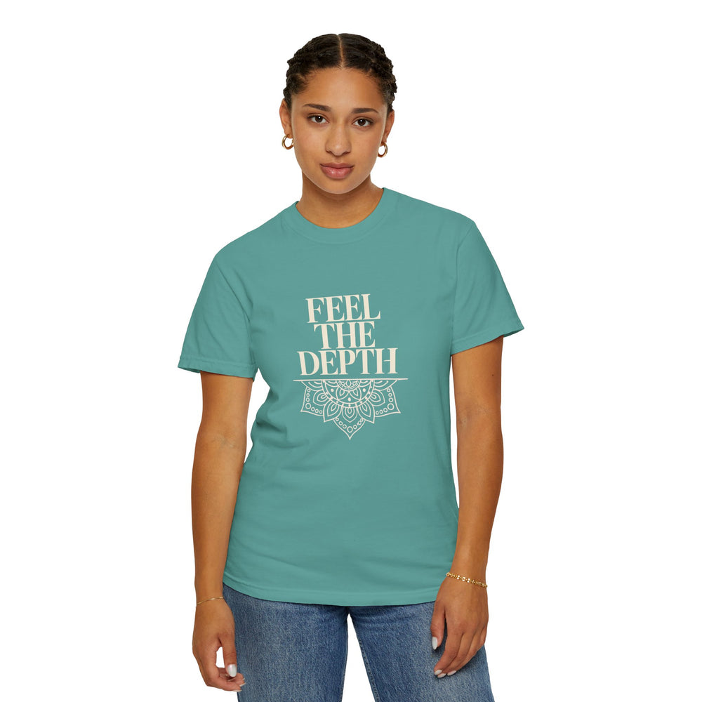 Feel The Depth T-Shirt — Mandala Graphic Spiritual Yoga Tee