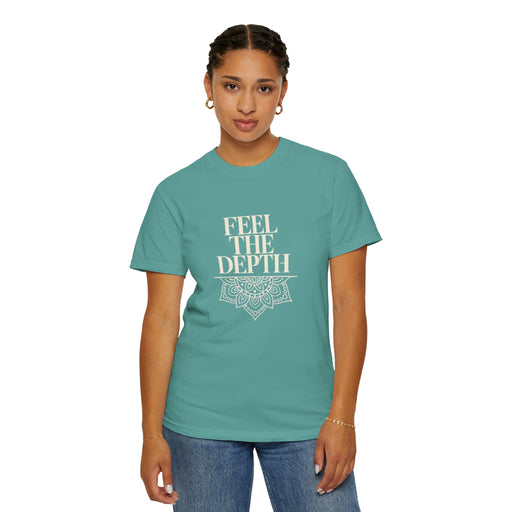 Feel The Depth T-Shirt — Mandala Graphic Spiritual Yoga Tee