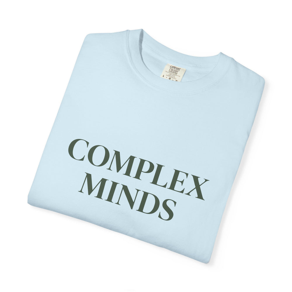 T-Shirt — "Complex Minds" Minimalist Graphic Tee
