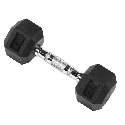 Signature Fitness Hex Dumbbells Non-Slip Free Gym Workout Equipment Set