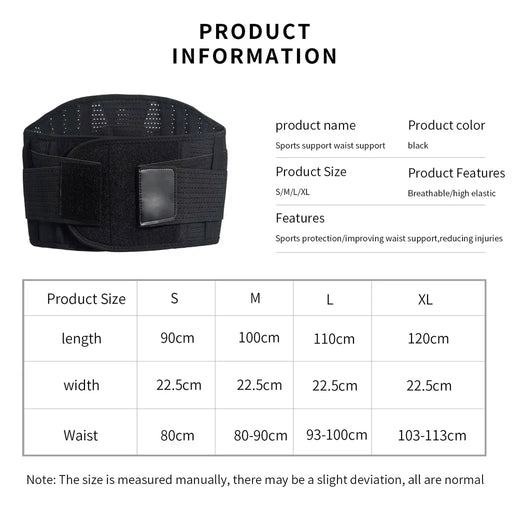 1PC  Double Full Back Lumbar Support Belt Waist Orthopedic Corset Spine Decompression Waist Trainer Back Pain Relief